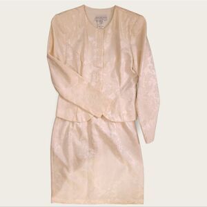 Jessica McClintock Gunne Sax Vintage Lace Skirt Suit Size 9/10